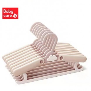 Babycare Adjustable Kids Hangers 8pcs - Pink